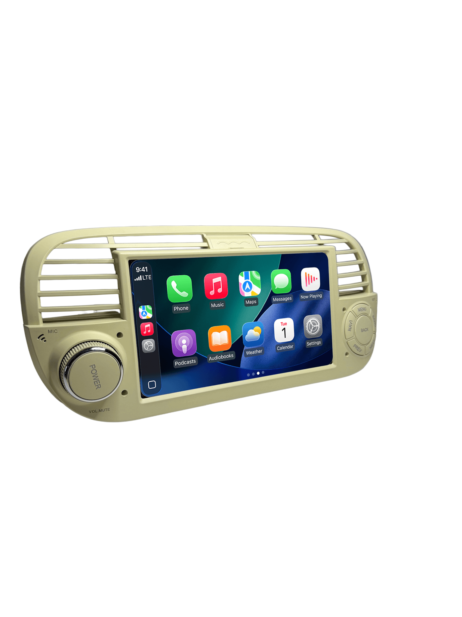 Fiat 500 scherm