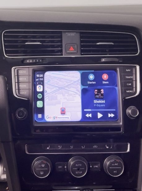 Dashboard na inbouw met CarPlay